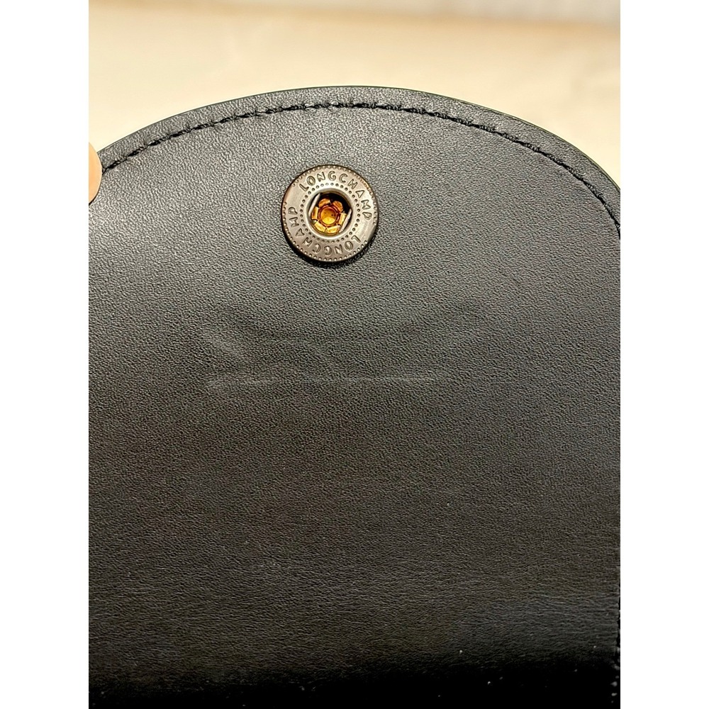 Longchamp Le Pliage Cuir Black Leather Clutch - Picture 10 of 14